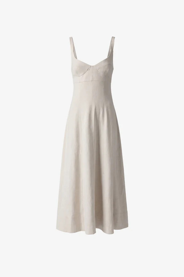 ARYA BUSTIER MIDI DRESS | Toccin