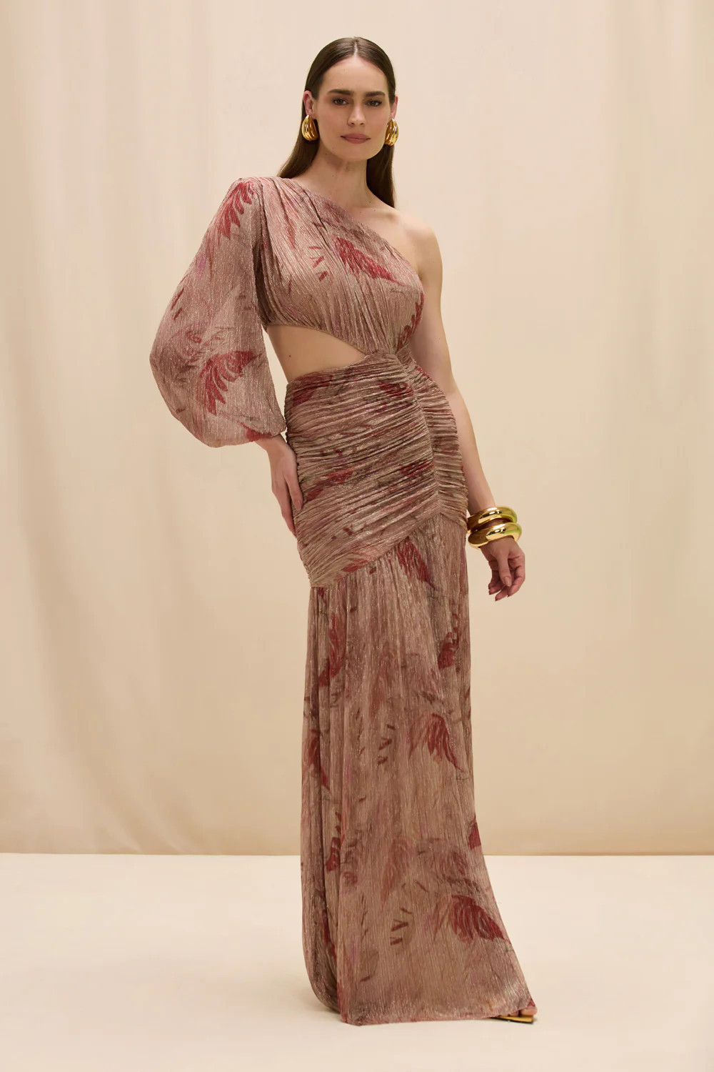 FEATHERS MAXI DRESS | PatBO