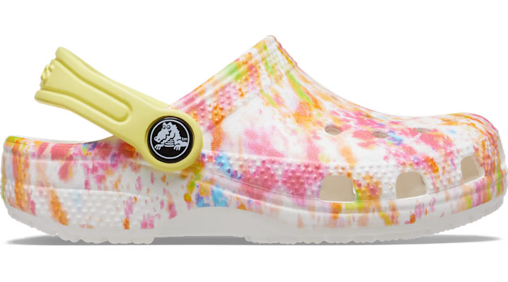 Crocs Orange Zing / Multi Toddler Classic Tie-Dye Graphic Clog | Crocs (US)
