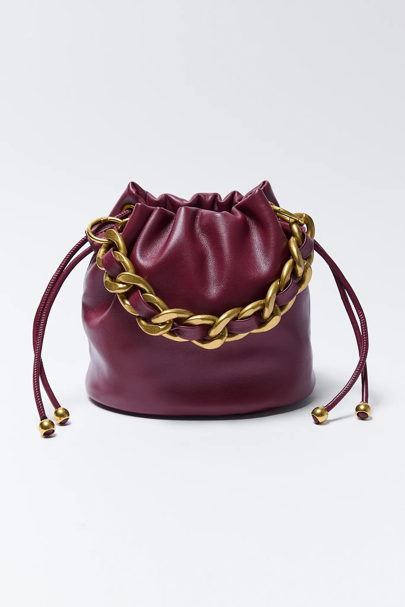 Ashton Maroon Bucket Bag | Avara