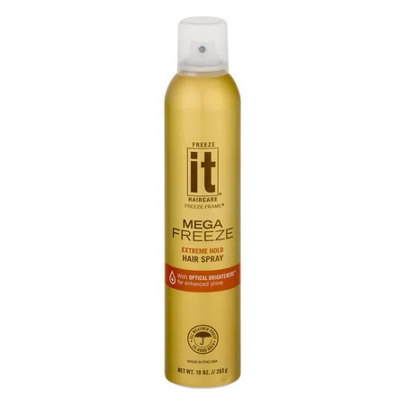 Freeze It Haircare Freeze Frame Hair Spray Mega Freeze Extreme Hold 10.0 oz | Walmart (US)