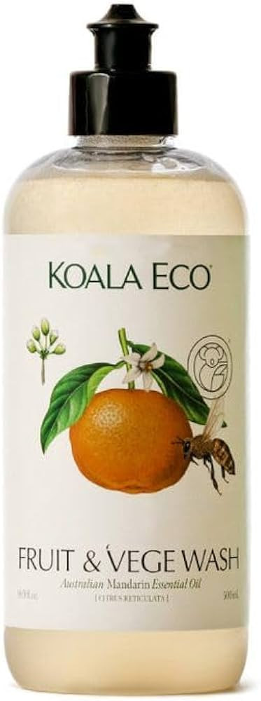 Koala Eco Fruit & Vegetable Wash - with Australian Mandarin Essential Oil - 16oz | Amazon (US)