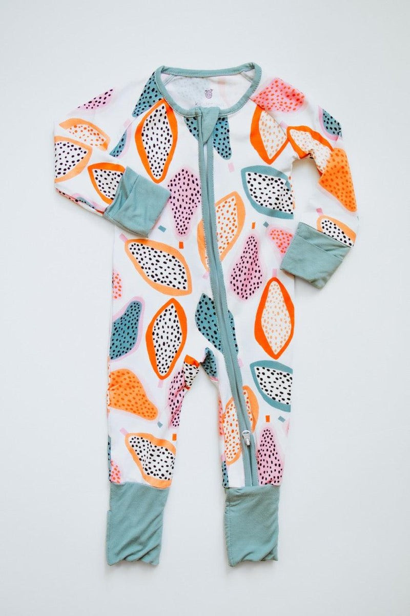 Dragon Fruit Zipper Romper | Kinderlein