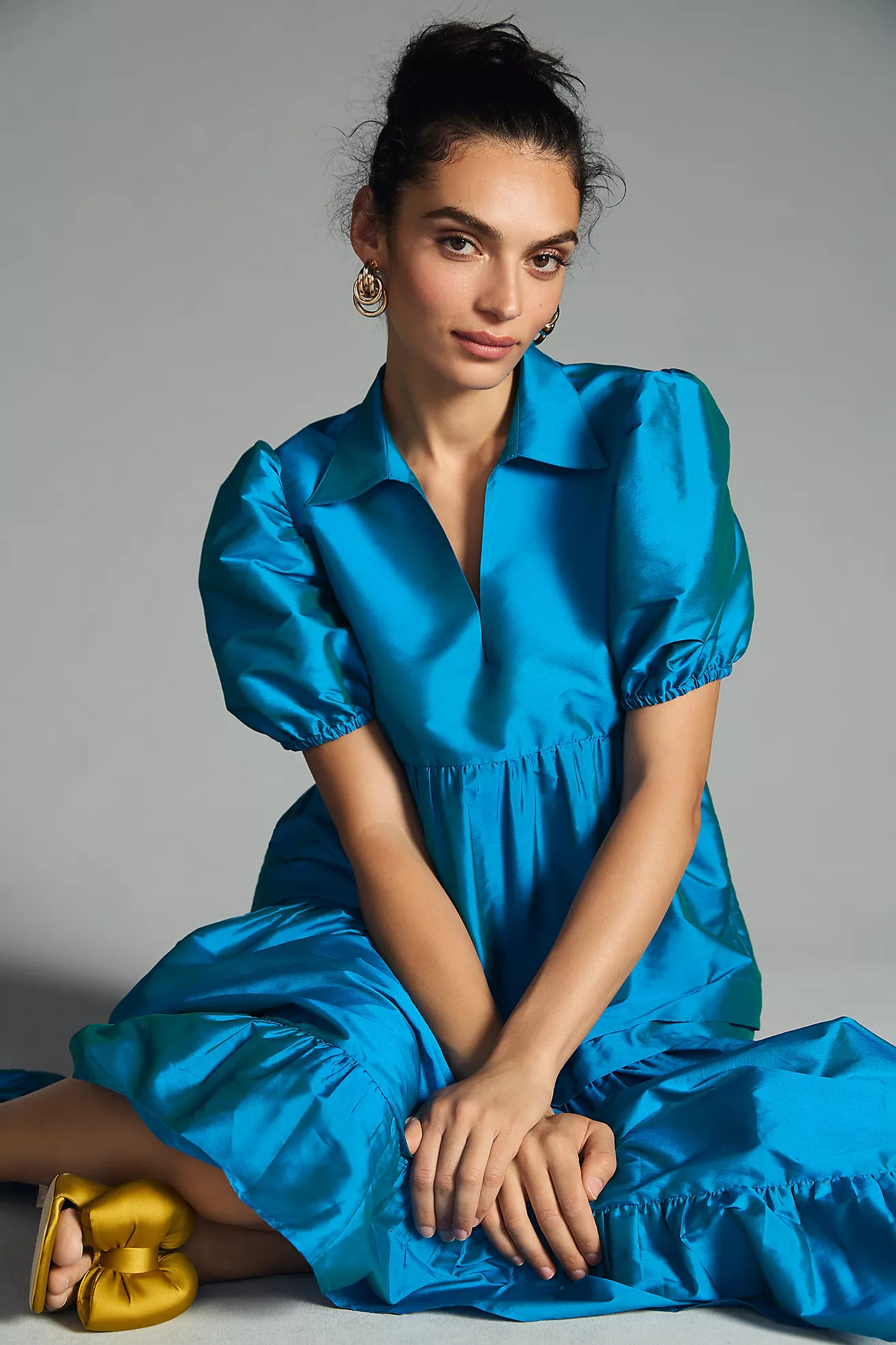 Dhruv Kapoor Puff-Sleeve Dress | Anthropologie (US)