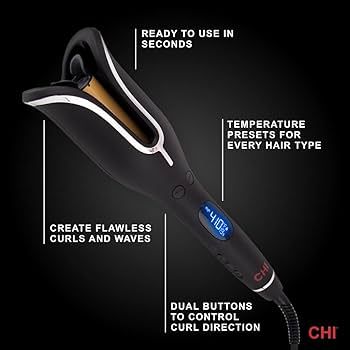 CHI Spin N Curl Curling Iron & Chi Silk Infusion Kit, Black (Packaging May Vary) | Amazon (US)