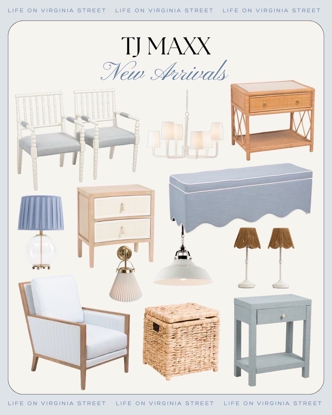 TJMaxx new arrivals 🙌🏻🙌🏻

Spring decor , modern coastal spring
Home decor, side table, nightstand, arm chair, rattan basket, lamp 

#LTKHome #LTKSeasonal

#LTKSeasonal #LTKHome



#LTKHome #LTKSeasonal
