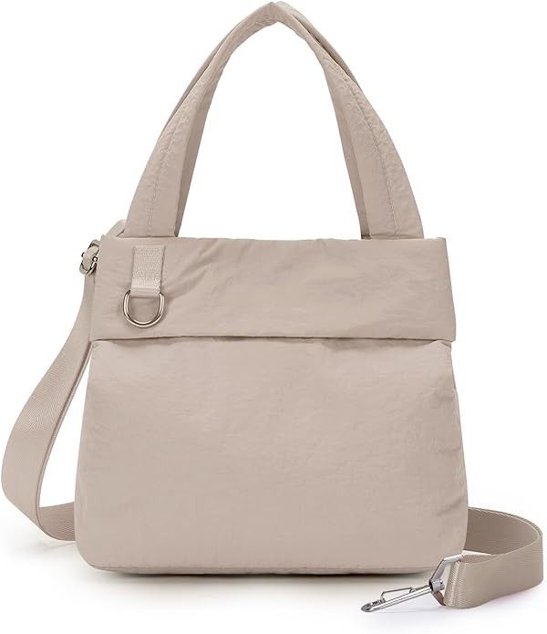 WANDF Small Tote Bags for Women, Lightweight Travel Purse Crossbody Bags, Casual Handbag Hobo Bag... | Amazon (US)