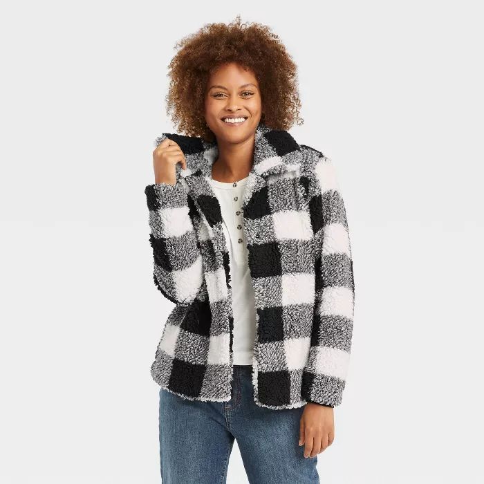 Women's Sherpa Jacket - Knox Rose™ Black | Target