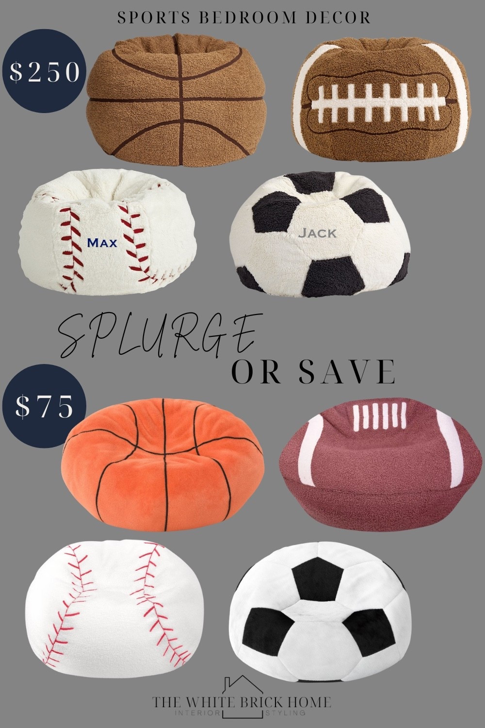 Target for the win! These $75 bean bags would make a great gift or fun addition to a sports themed bedroom or hang out area. 


🖤🖤
Boys room, boys bedroom, kids room, kids bedroom, bean bag, bean bag chair, bean bag for kids, sports, sports bedroom, sports bean bag, affordable bean bag kids room, kids room design, boys room bedroom chair, kids room bedroom chair, soccer bean bag, sports bean bag, football bean bag, baseball bean bag, baseball bedroom, sports bedroom, target kids bedroom, target boys bedroom, bedroom design, bedroom ideas, soccer room, boys gift ideas, sports decor, sports bedroom decor, target, pottery barn kids 


#LTKFindsUnder100 #LTKHome #LTKKids