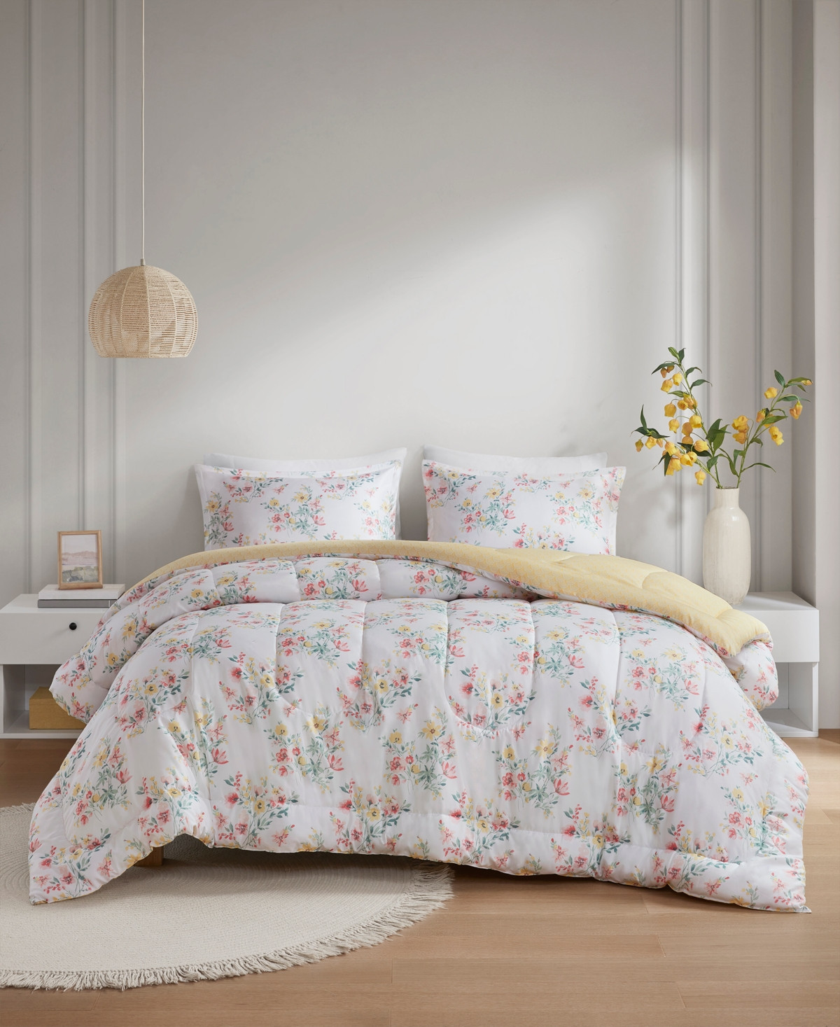 Addison Park Charlotte Reversible 3-Pc. Comforter Sets - Multi | Macy's