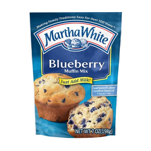 Martha White Blueberry Muffin Mix, 7 Oz Bag - Walmart.com | Walmart (US)
