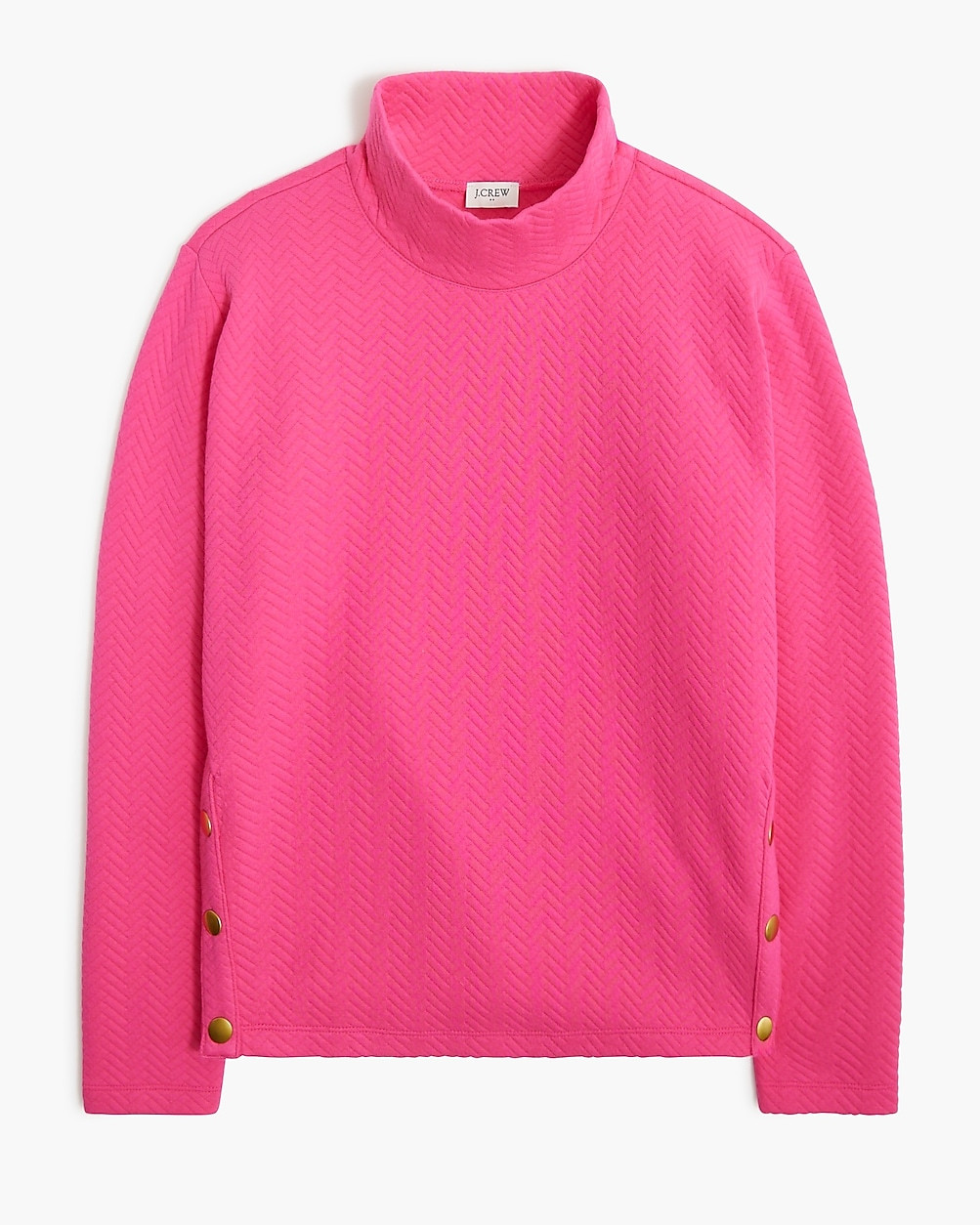 Herringbone mockneck sweatshirt | J.Crew Factory