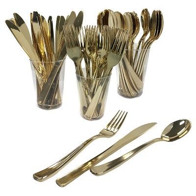 60ct Gold Cutlery - Spritz™ | Target