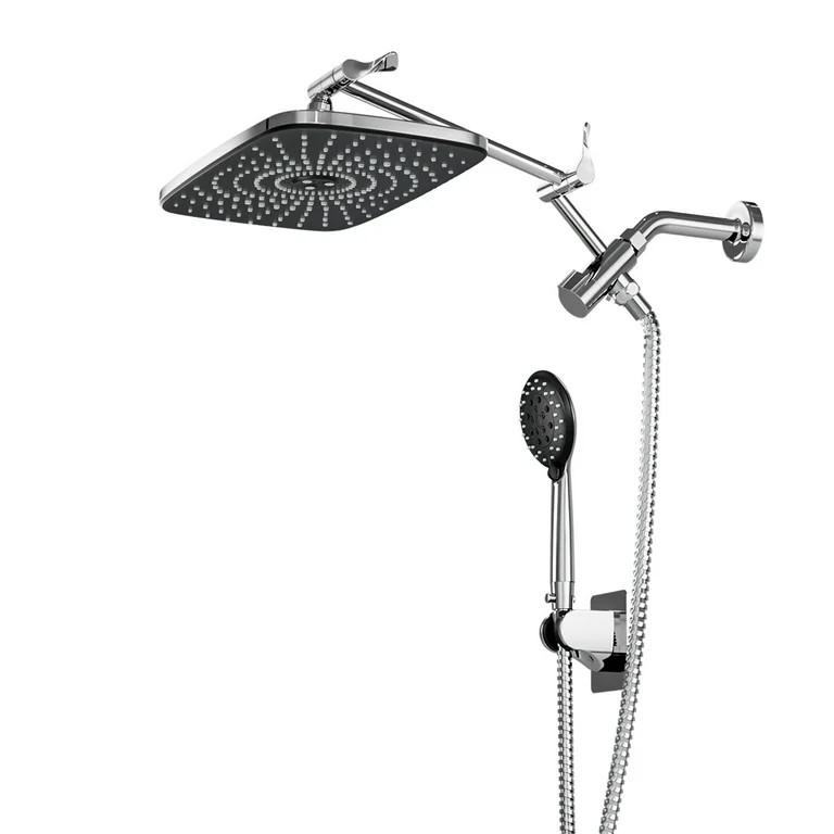 Ophanie 12 Inch Coverage High Pressure Rain Shower Head Combo with Adjustable Extension Arm, Wide... | Walmart (US)