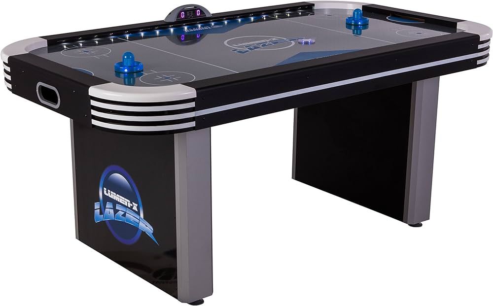 Triumph Lumen-X Lazer 6’ Interactive Air Hockey Table Featuring All-Rail LED Lighting and In-Ga... | Amazon (US)