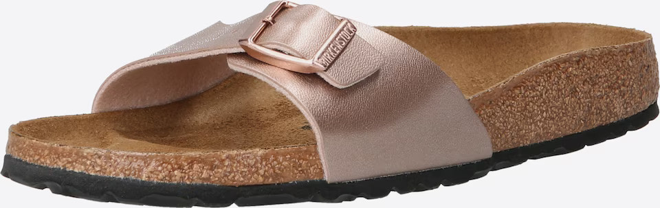 BIRKENSTOCK Pantolette 'Madrid' in Rosegold | ABOUT YOU (DE)