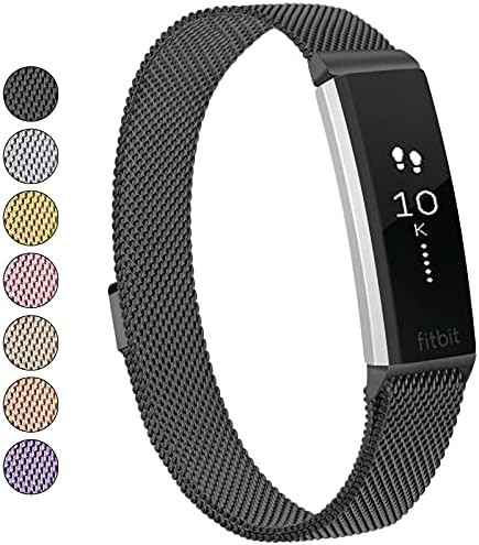 Meliya Metal Bands for Fitbit Alta & Fitbit Alta HR, Stainless Steel Magnetic Lock Replacement Wr... | Amazon (US)