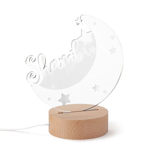 Personalized Moon & Stars Nightlight | UncommonGoods