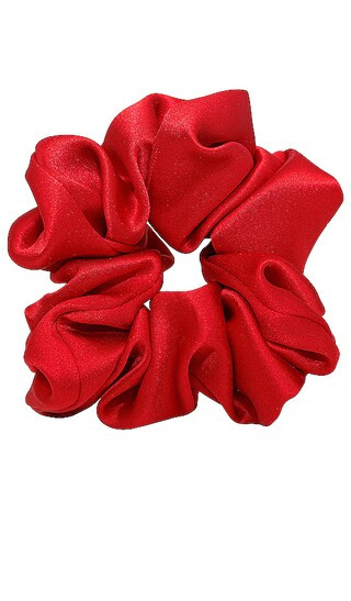 Silk Scrunchie in Cherry Kiss | Revolve Clothing (Global)