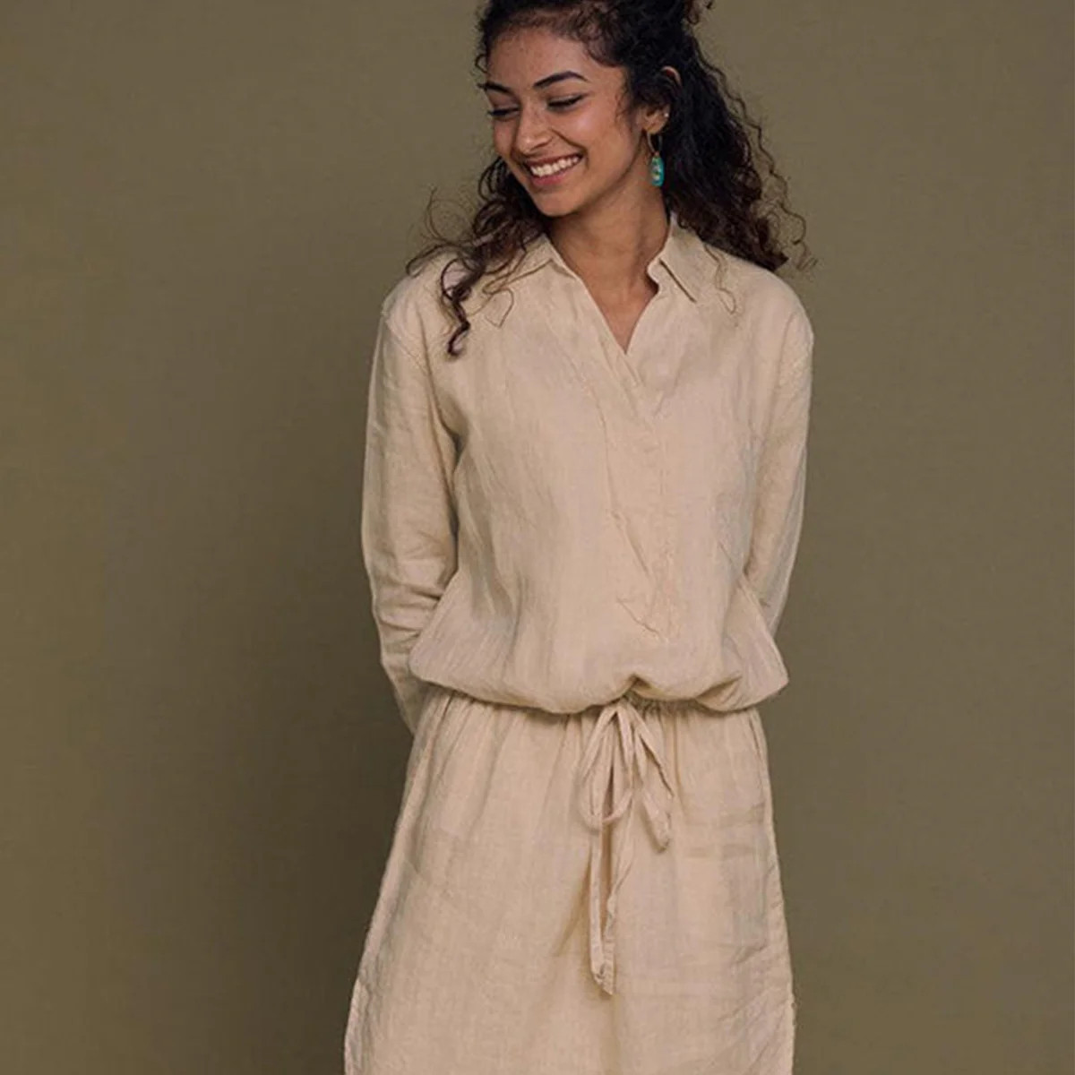 Meet me by the Cliff Dress (Neutral Beige) | Reistor | Reistor