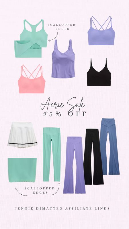 Aerie has so many cute athletic tops and bottoms right now! Make sure you use the coupon code from this app to save!

Aerie athletic wear. Aerie sale. Aerie athletic tops. Aerie leggings. Flare leggings. Cross cross leggings. Colorful leggings. Tennis skirt. Athletic skirt. Athletic outfits  



#LTKSeasonal #LTKfitness #LTKSpringSale