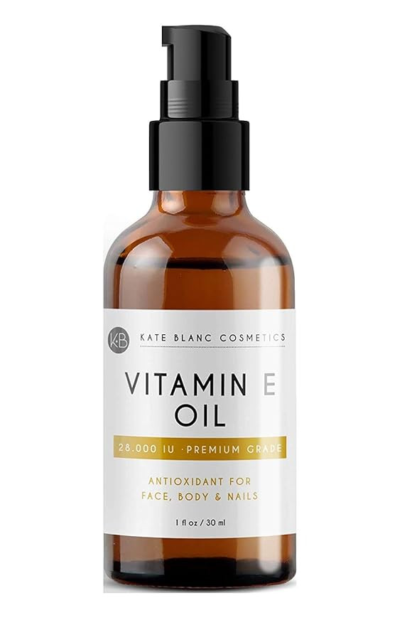 Kate Blanc Cosmetics Vitamin E Oil 28,000 IU (1oz) Topical Serum for Skin and Face for Even Tone,... | Amazon (US)