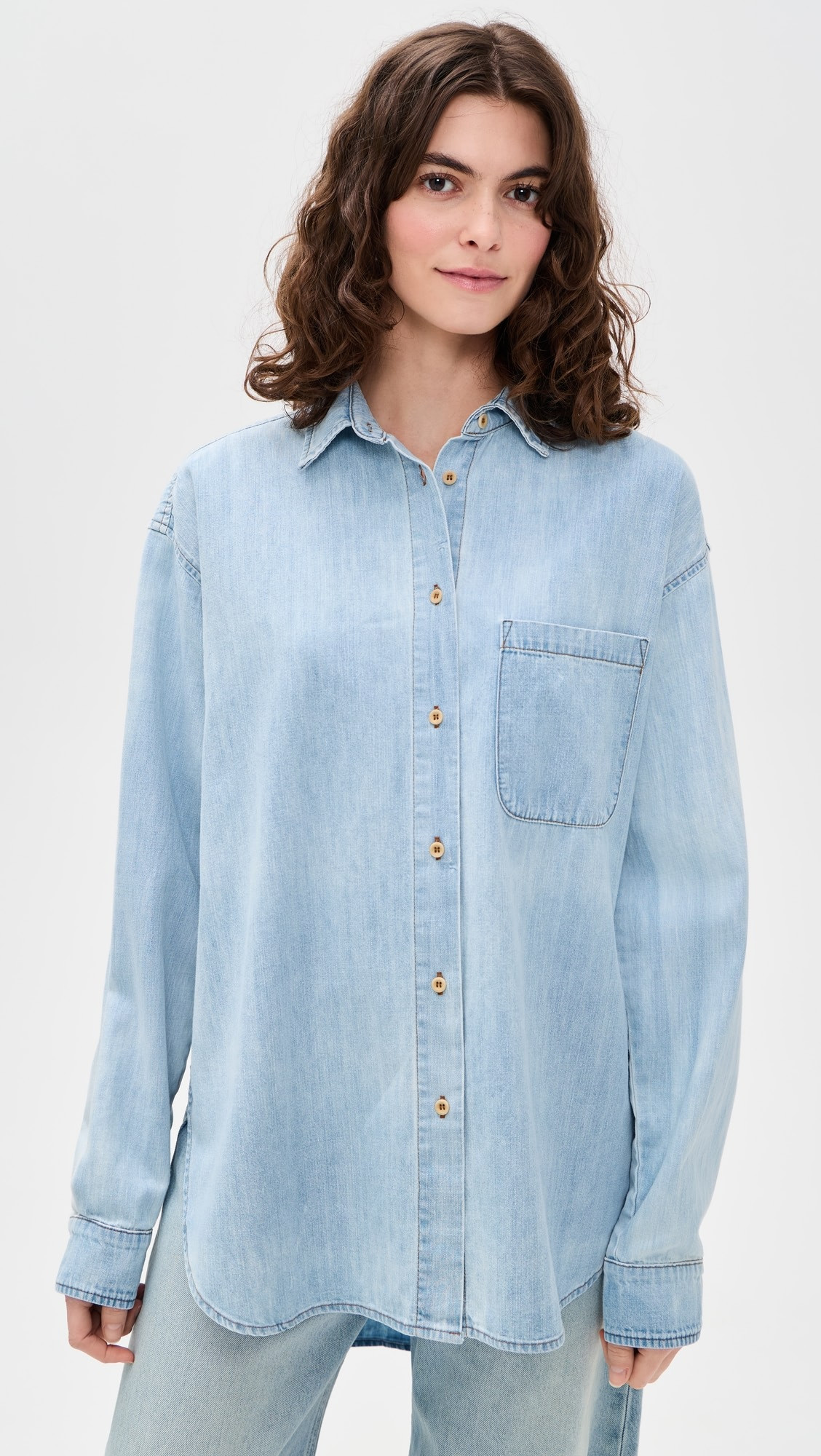 The Essential Shirt in Ice Indigo | Shopbop