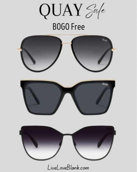 Quay sunglasses BOGO free
My go to sunnies for years! 
#ltku

#LTKSeasonal #LTKTravel #LTKSaleAlert