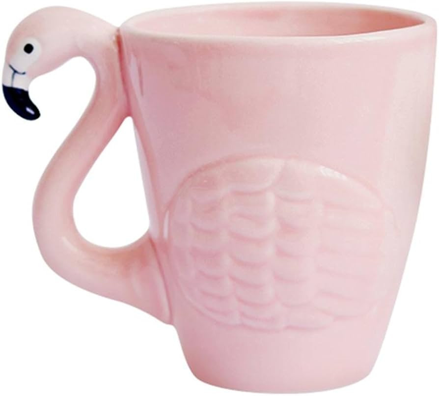 JointVictory Flamingo Coffee Mug Pink Tea Cup 15 Ounce Flamingo Cup Christmas Holiday Birthday Ch... | Amazon (US)