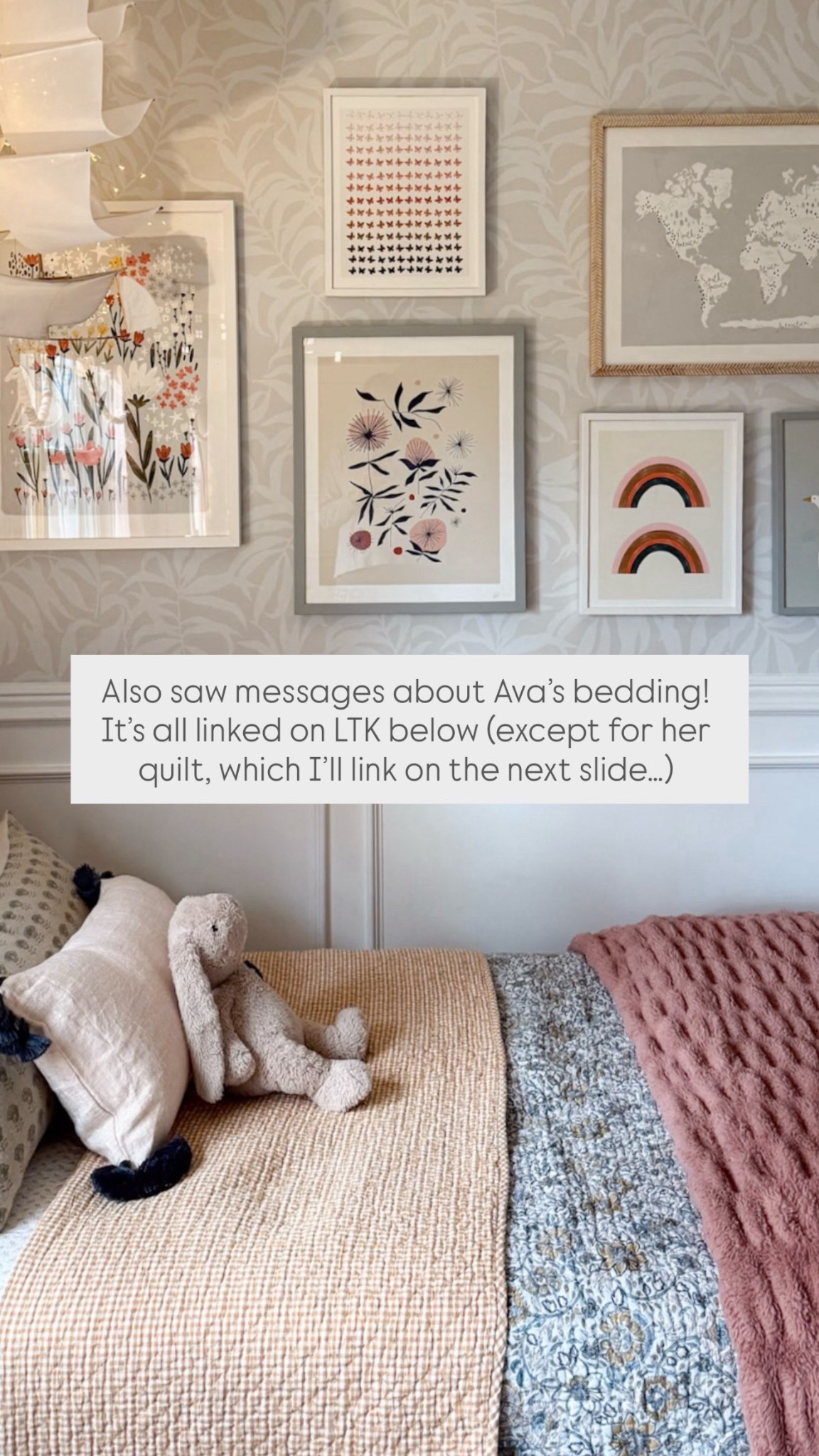 Also saw messages about Ava’s bedding! It’s all linked on LTK below (except for her quilt, which I’ll link on the next slide…)

#LTKKids #LTKSeasonal #LTKHome