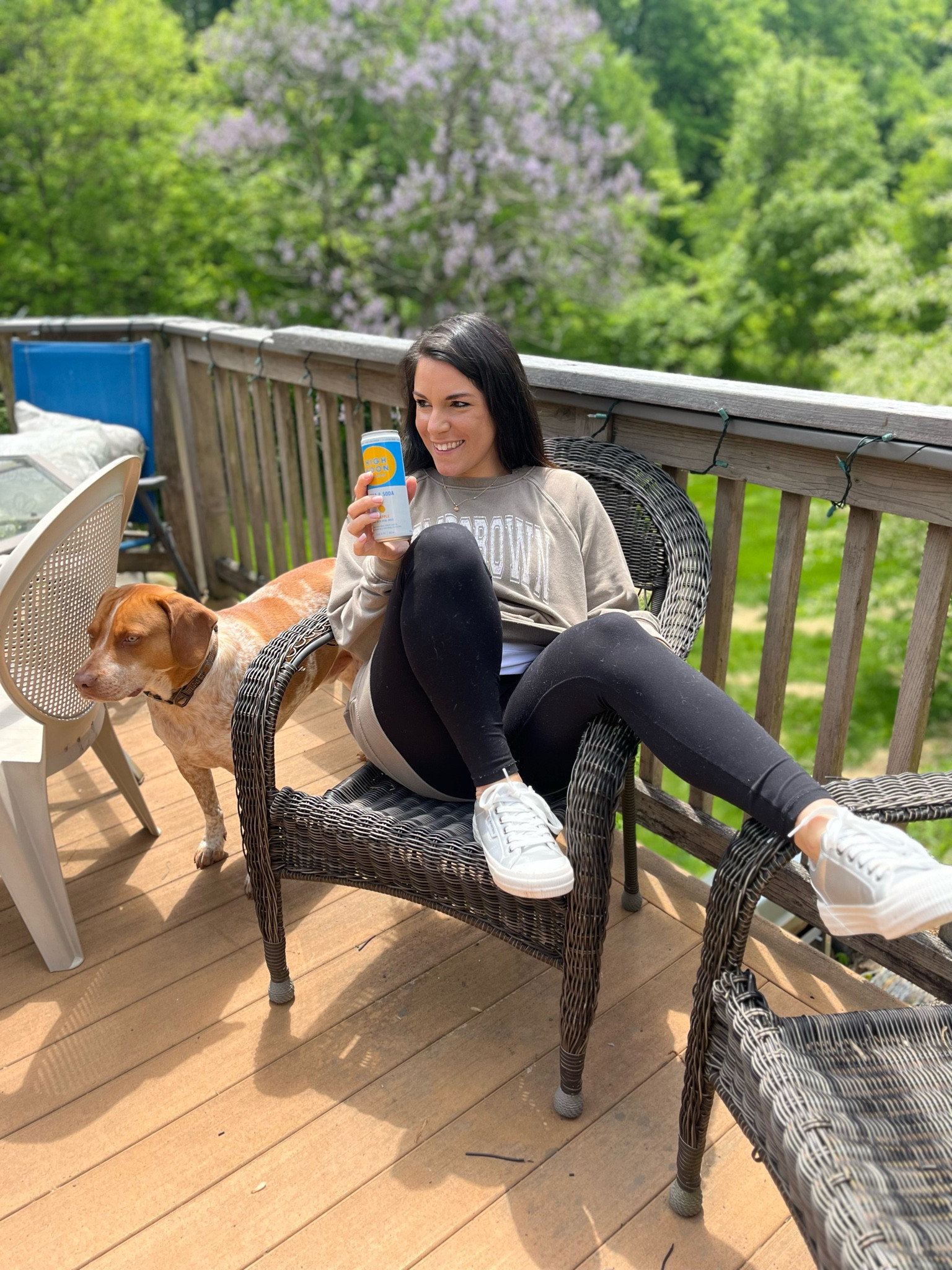 Back porch lounging 🤍✨ 

#LTKMidsize #LTKHome #LTKActive