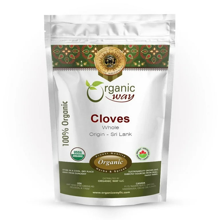 Organic Way Hand Selected Cloves Whole (Syzygium aromaticum) - Adds Flavour & Aroma | Organic & K... | Walmart (US)