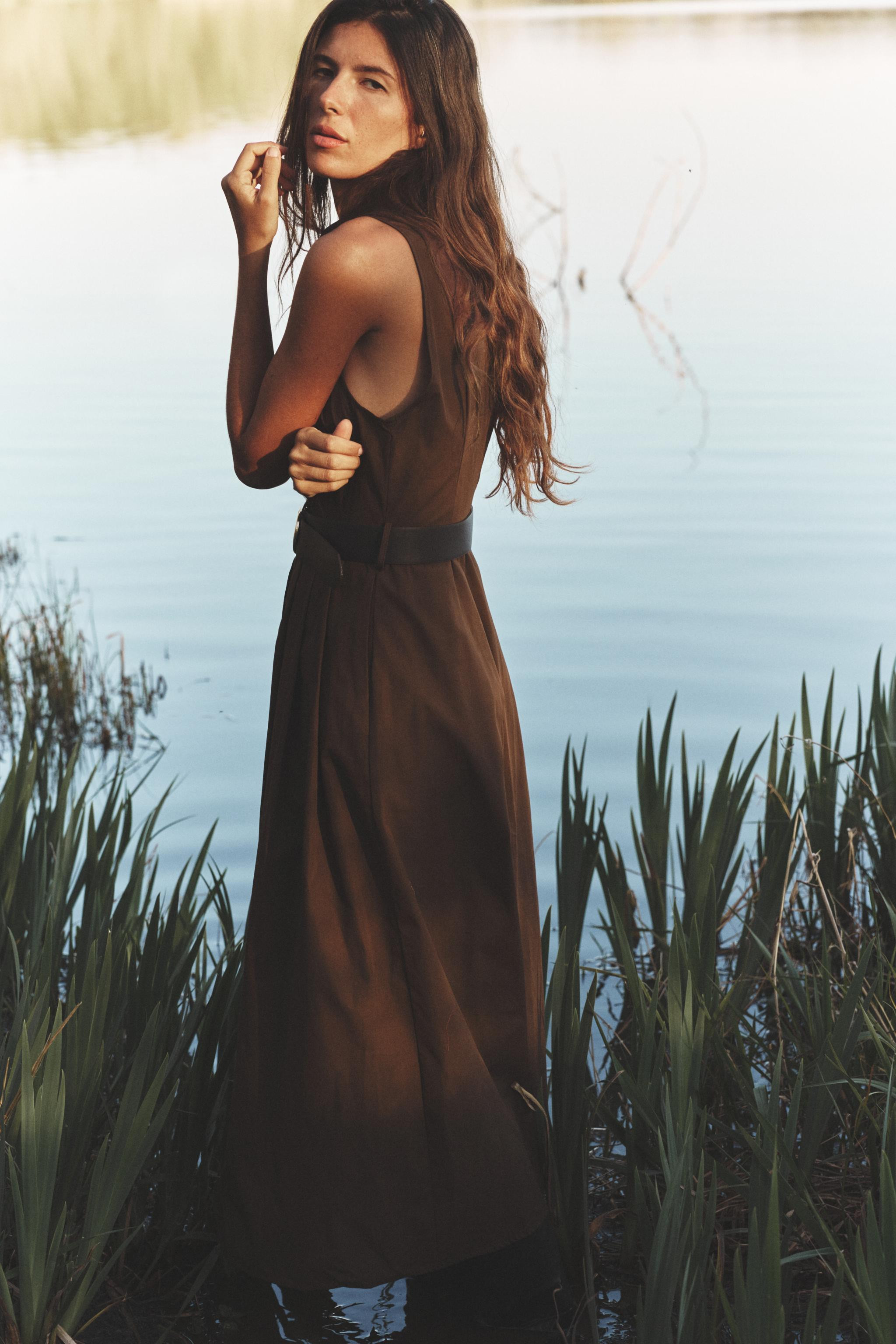 BELTED MIDI DRESS | Zara US