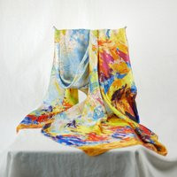 Fine Art Architecture Rainbow Cityscape Oil Painting Texture Silky Charmeuse Scarves Colorful Beach  | Etsy (US)