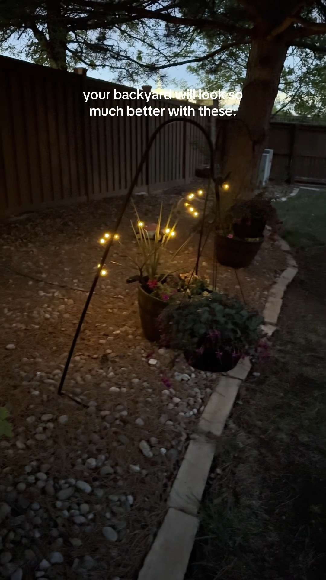 Garden lights make such a difference at night especially when they move naturally in the wind like these do. The soft glow gives the backyard that relaxed outdoor dinner vibe everyone wants lately. 

 #LTKvlog #LTKHome #LTKSaleAlert