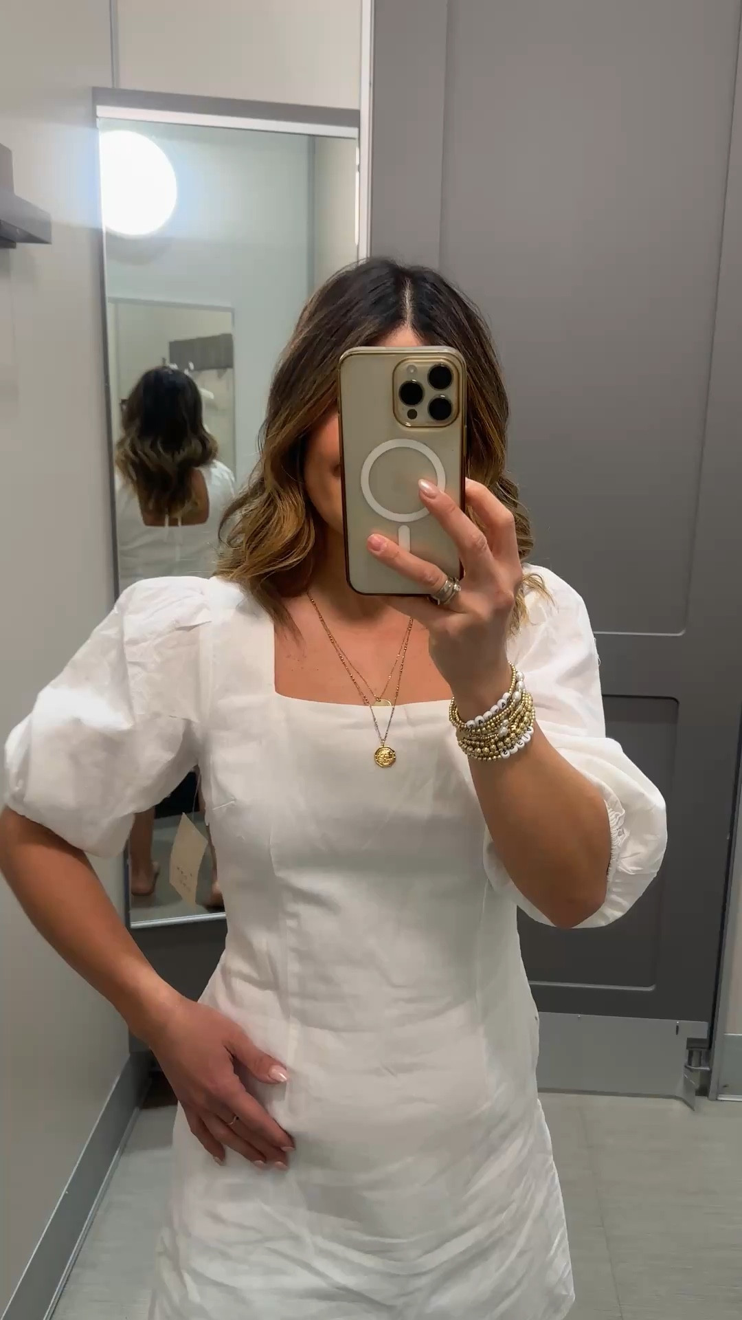 Spring dress! Target Edition!! This white mini dress is such a good find! The perfect dress to take from day to night! 
It runs tts, order your regular size. 
Wearing size xs here! 

#LTKWedding #LTKootd #LTKSeasonal