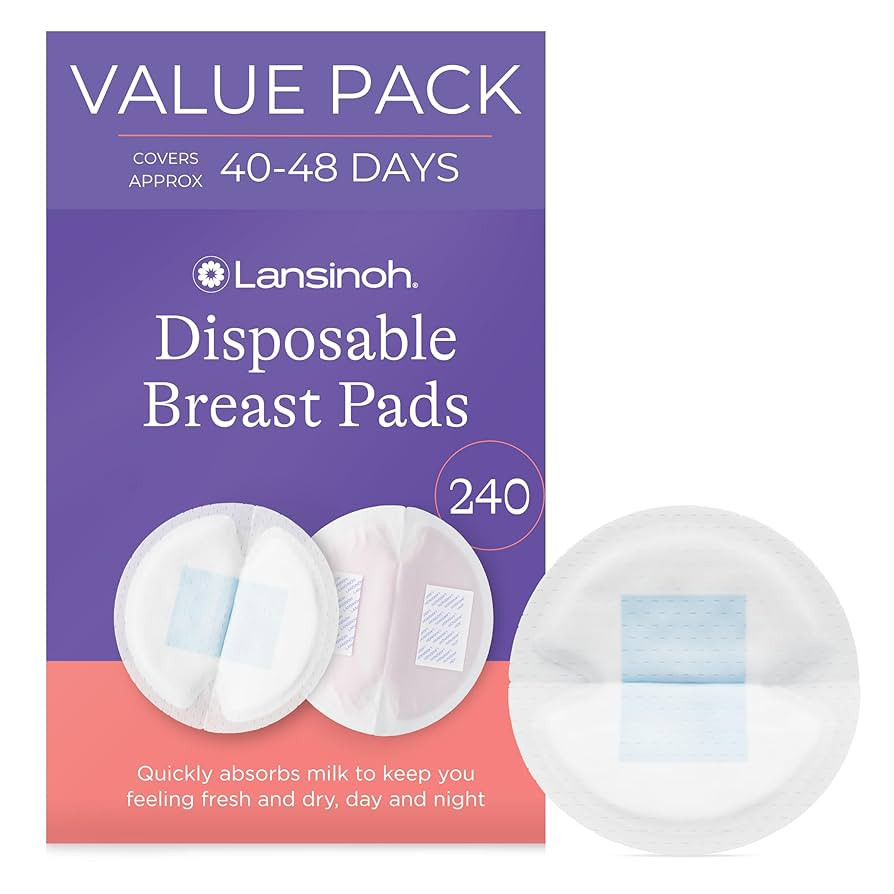 Lansinoh Stay Dry Disposable Nursing Pads, Soft and Super Absorbent Breast Pads, Breastfeeding Es... | Amazon (US)