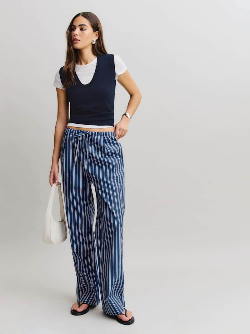 Micah Poplin Pant | Reformation (Global)