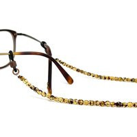 Tortoise Shell Glasses Chain, Eyeglass Sunglass Czech Bead Chain Holder Reading Glass Gift For Her Ec063 Lc2-4 | Etsy (US)