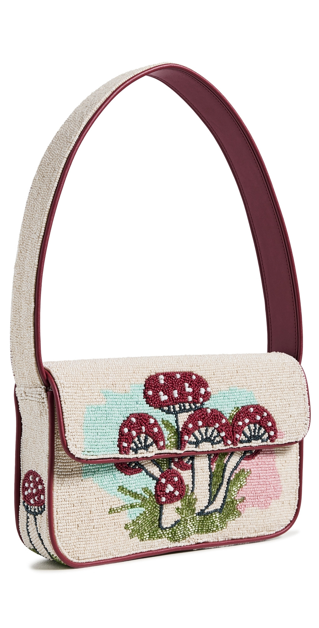 STAUD Tommy Beaded Bag Mushroom Tea One Size | Shopbop