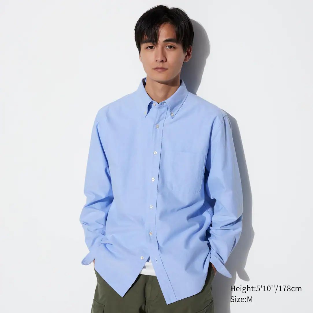 Regular Fit Oxford Shirt (Regular Collar) | UNIQLO (UK)