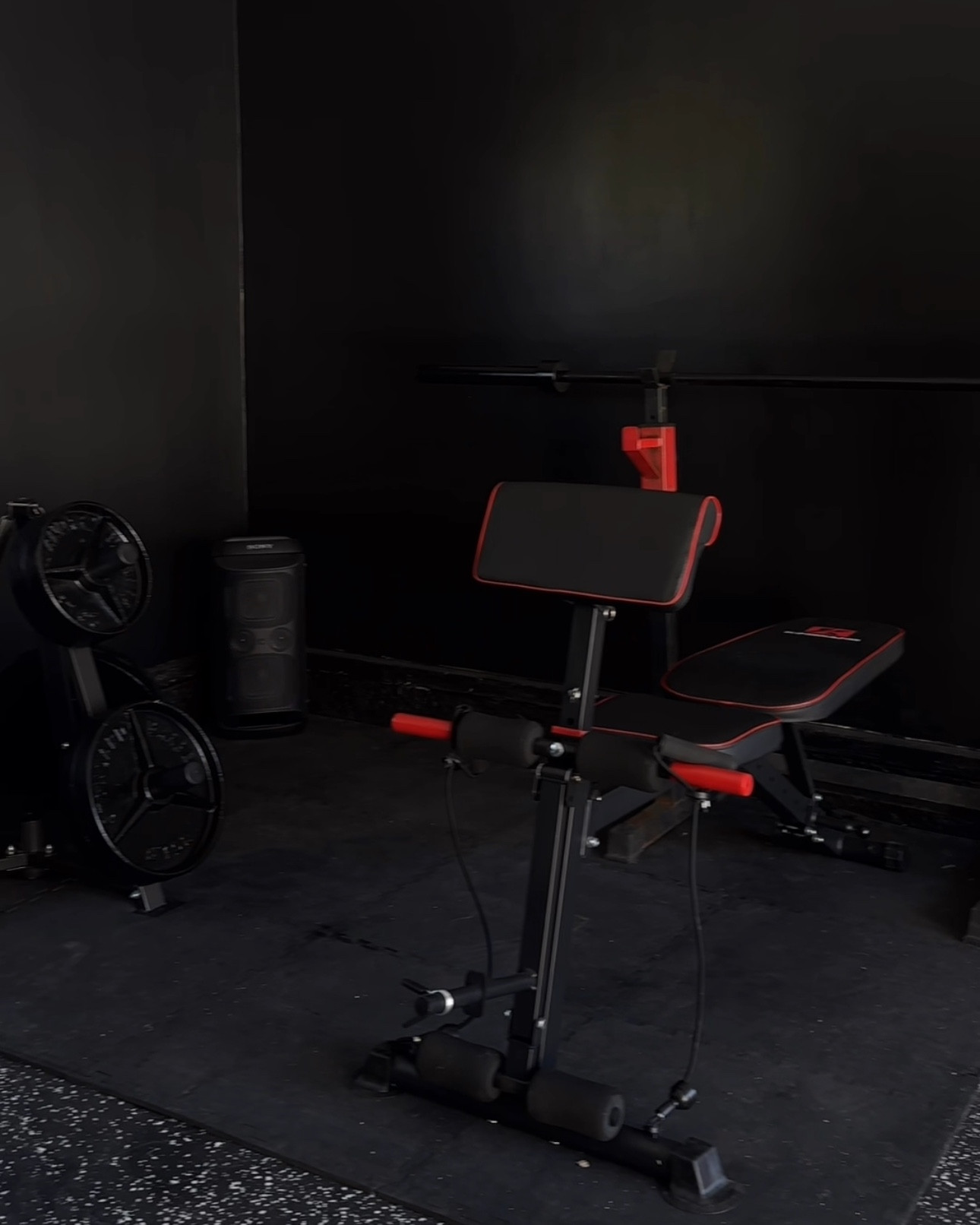 Update on our home gym with new equipment.  You can workout your chest, abs, glutes, quads, arms, etc! Didn’t actually get a workout but was trying to do a few demonstrations of all the features it has lol ! We got the weights a week after this was filmed. Next on our list is floor mats & mirrors🪞🖤
.
.
.
#athomegym #homegym #garagetransformation #inspo #homedesign #transformation #homegymideas #homeinspo #homegymgoals #amazon #homegymsetup

#LTKActive #LTKHome #LTKFindsUnder100
