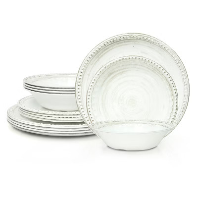 Zak Designs French Country 12-piece Dinner Plate, Salad Plate and Bowl Set | Target