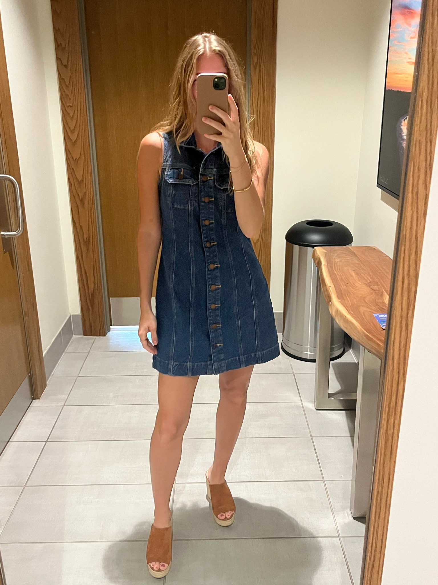cutest denim dress 💙

#LTKworkwear #LTKfindsunder50 #LTKU