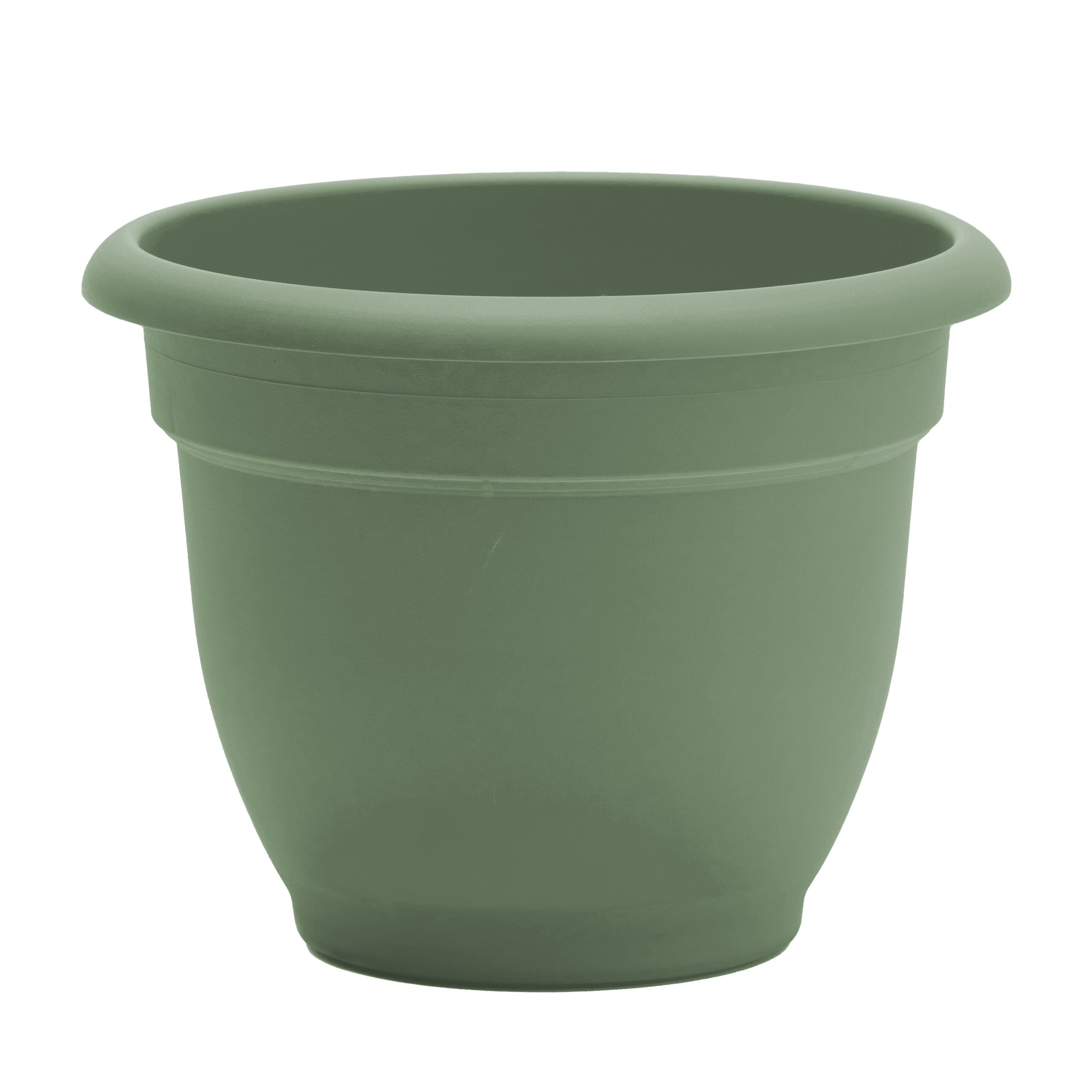 Bloem Round 8.75-in W x 8.75-in L Green Plastic Indoor/Outdoor Self Watering Planter Large | AP0841 | Lowe's