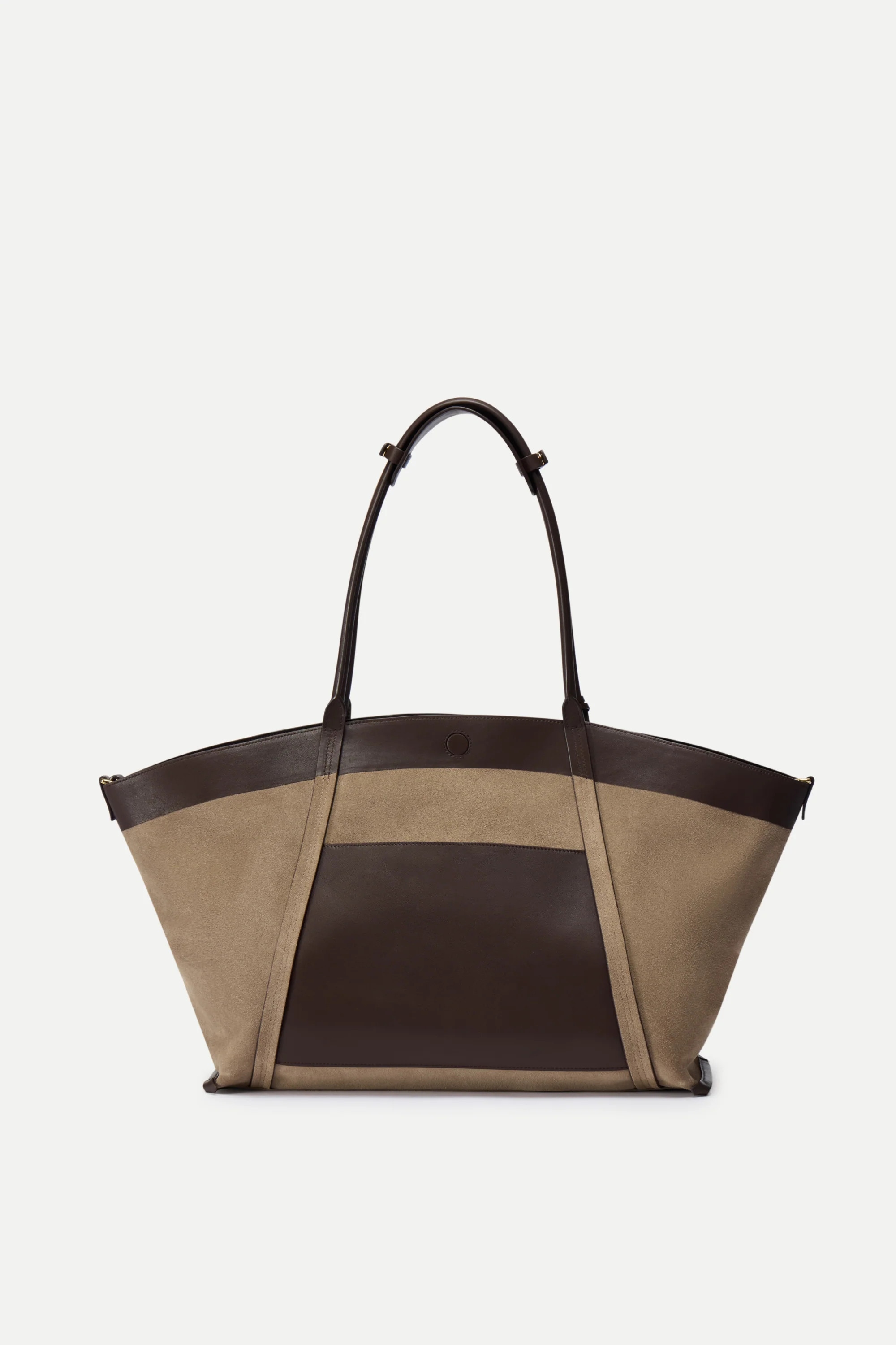 Brera Convertible Tote Bag Large in Dutch Calfskin and Suede | Fabrique