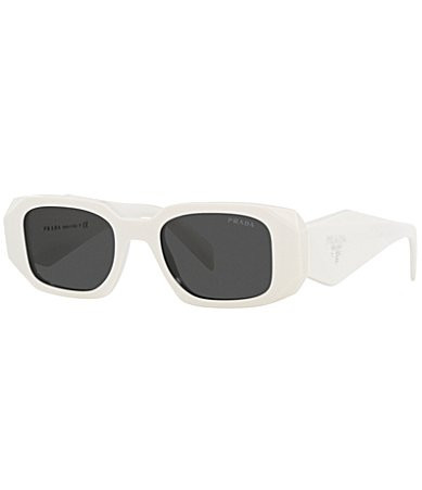 Prada Unisex PR17WS 49mm Rectangle Sunglasses - Ivory | Dillard's