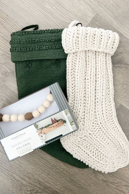 Giving you a sneak peek of my holiday home decor. I absolutely love these Christmas stockings. They blend perfectly with my neutral home decor that I currently have trending throughout my home! 

#LTKSeasonal #LTKHoliday #LTKunder50