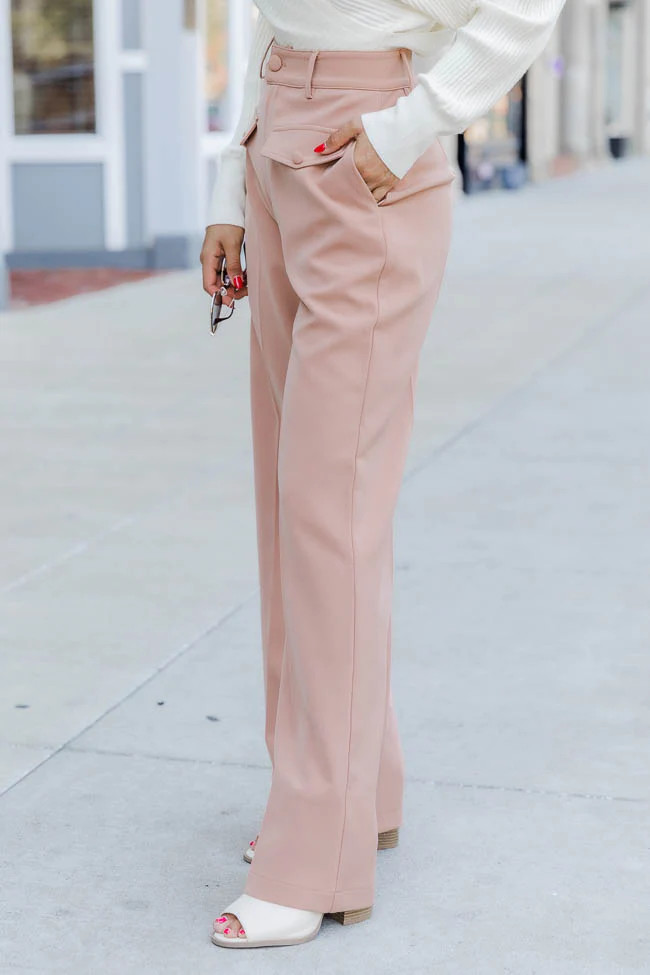 That's The Way It Is Brown Pocketed Trousers FINAL SALE | Pink Lily