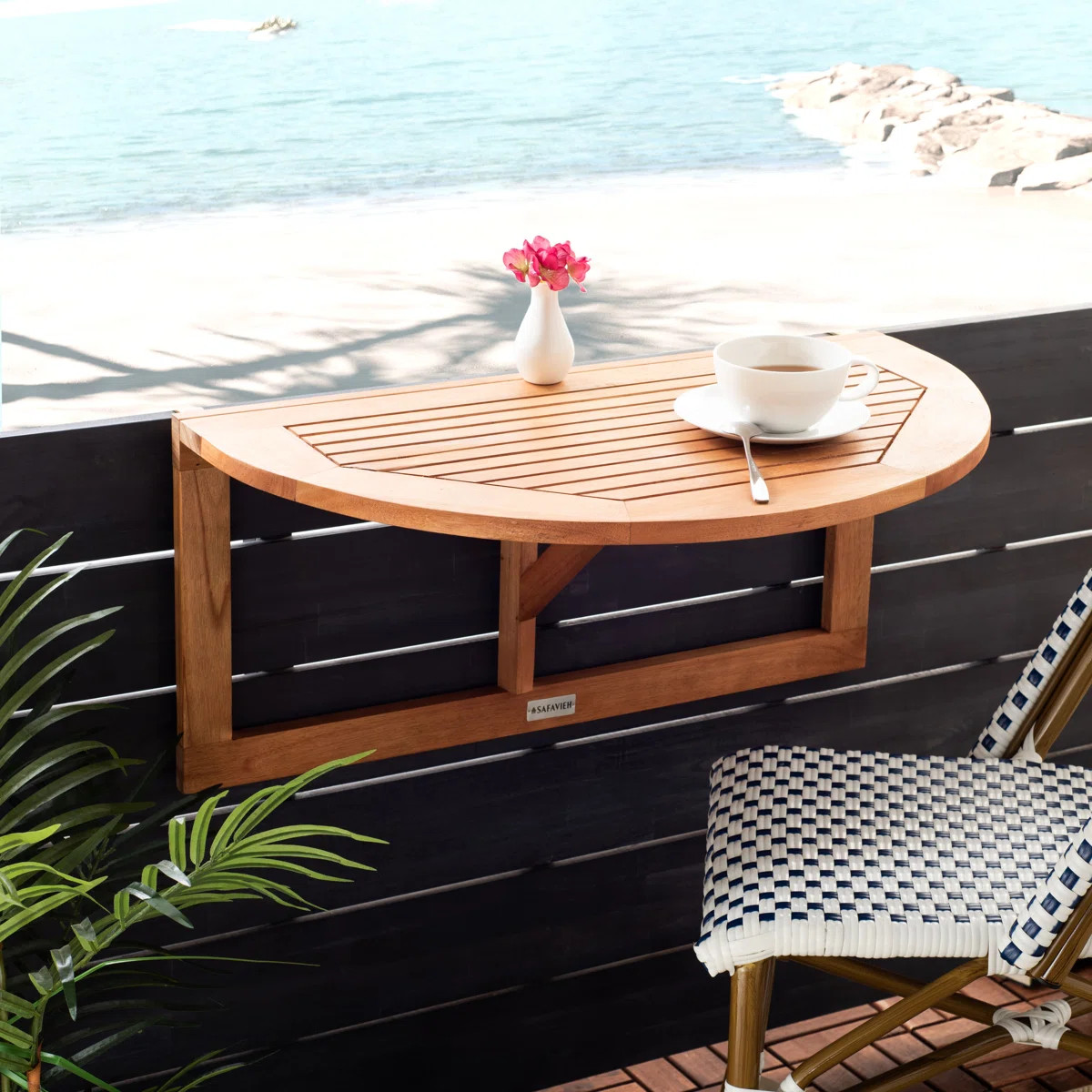 The must-have accompaniment for all balcony entertaining, this balcony table is sure to be an ind... | Wayfair North America